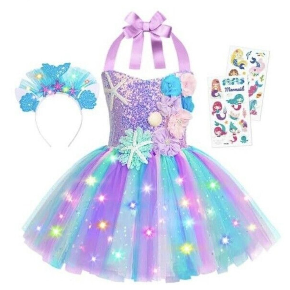 Stopklas Girl Mermaid Costume Mermaid Tutu